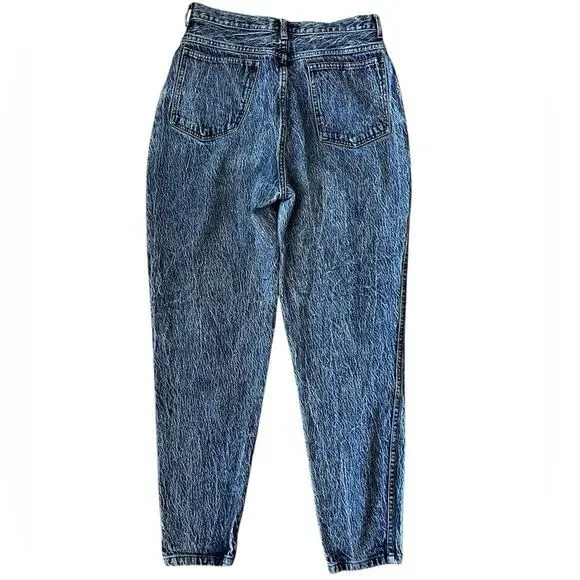 Vtg 80s Stefano acid wash jeans 12 High Rise Straight Leg Mom jean Tapered - Picture 10 of 11